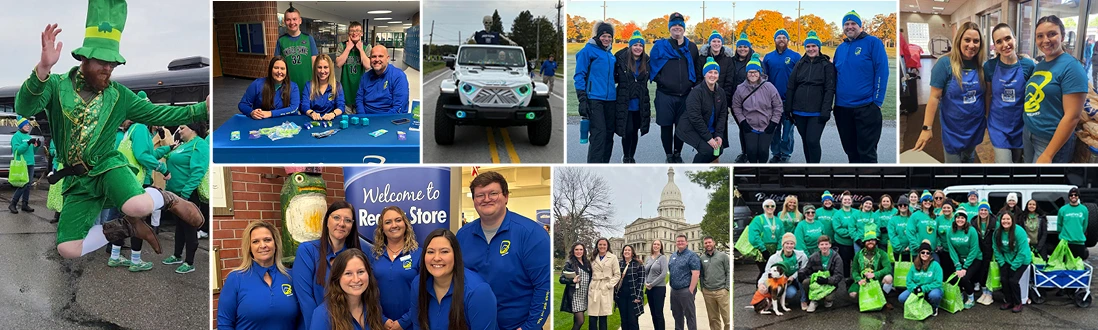 Smiling Wildfire employees participating and volunteering in community.