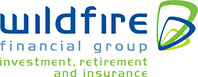 Wildfire Financial Group logo with investment, retirement, and insurance text below.